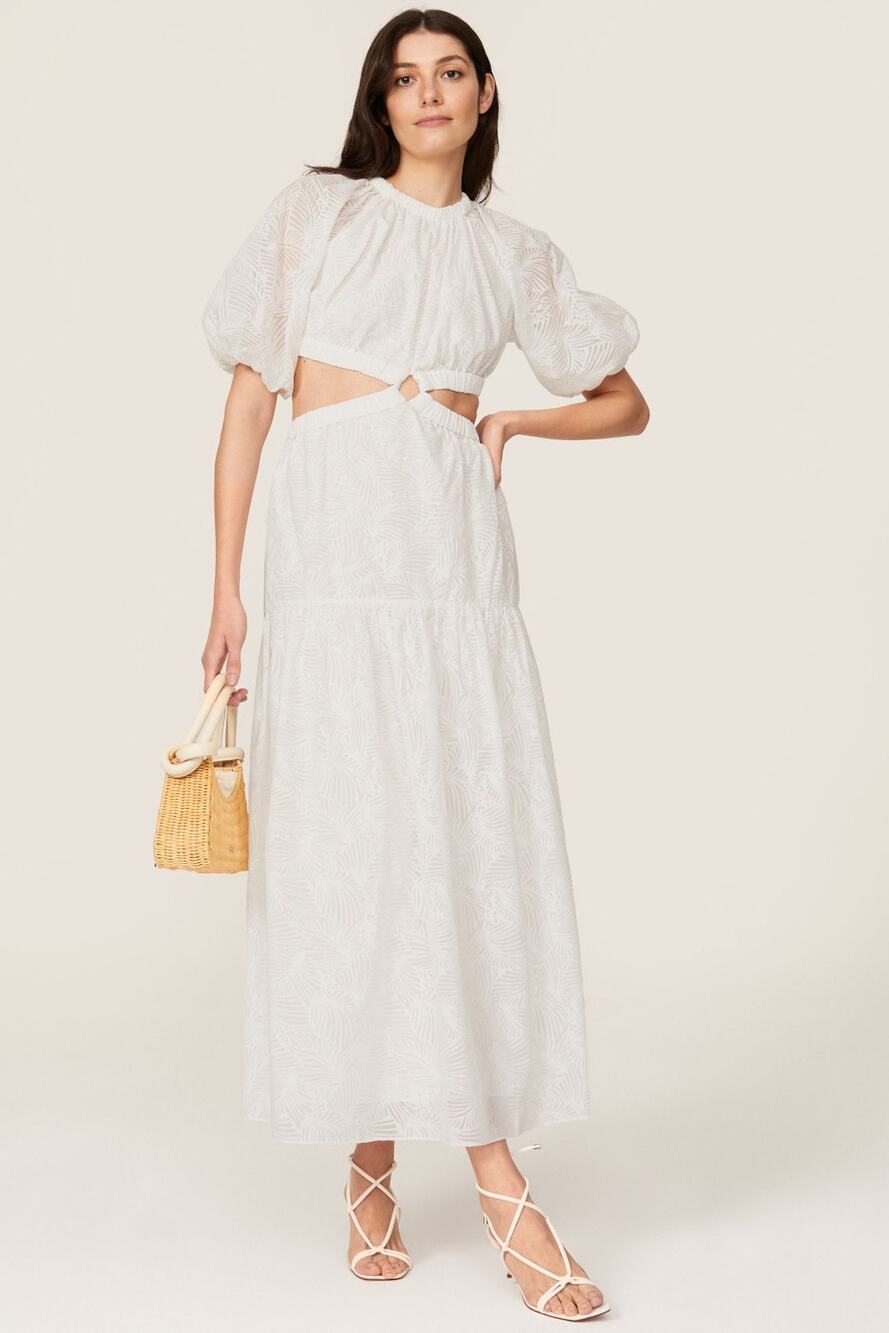 Significant Other Skyler Maxi Dress in White. Size 6